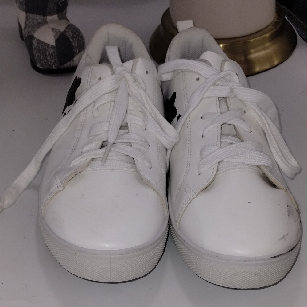 Kids' White and Black Sneakers